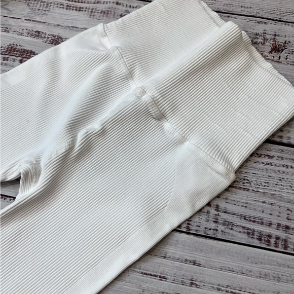 Free People Movement Happiness Runs Extra Hi Rise White Leggings - Picture 3 of 9